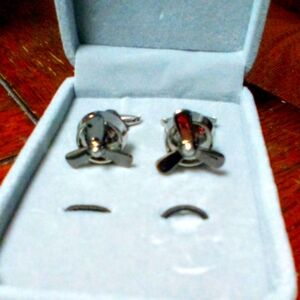 Air plane cufflinks